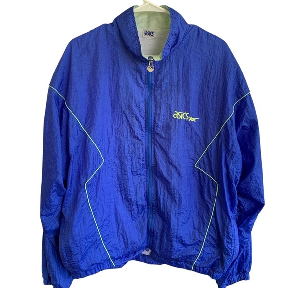 Vintage ASICS Track Suit Jacket Pants Matching Set 80s 90sWindbreaker